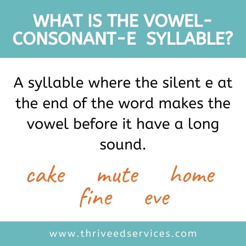 vowel consonant e syllable worksheets
