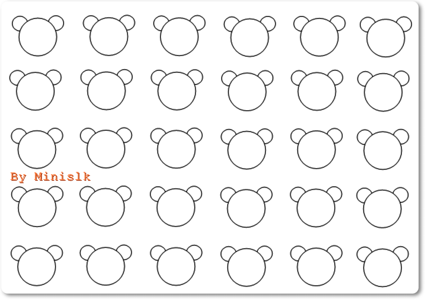 macaroon template to print