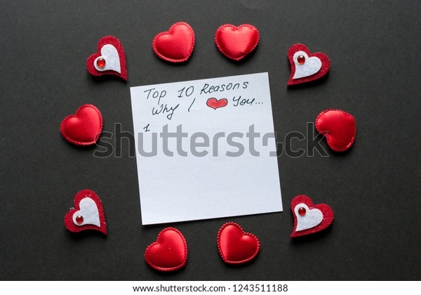 Ten Reasons Why I Love You Cards Over 1 Royalty Free Licensable Stock 