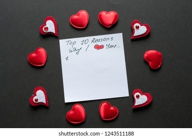 Ten Reasons Why I Love You Cards Over 1 Royalty Free Licensable Stock