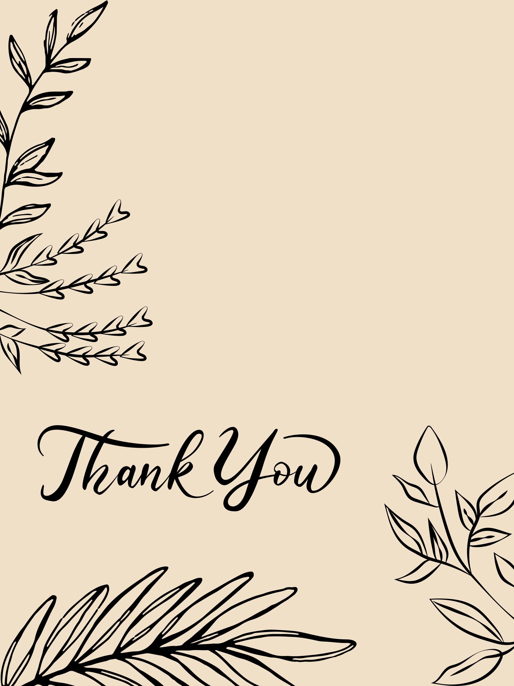 Thank You Letter Printable Etsy