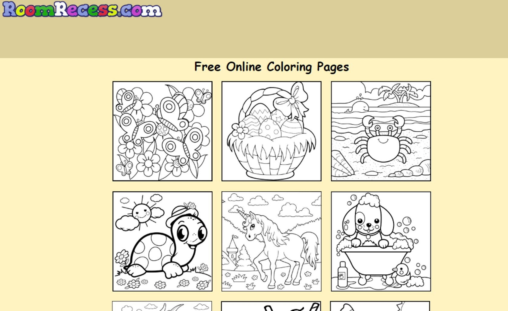 free online coloring websites