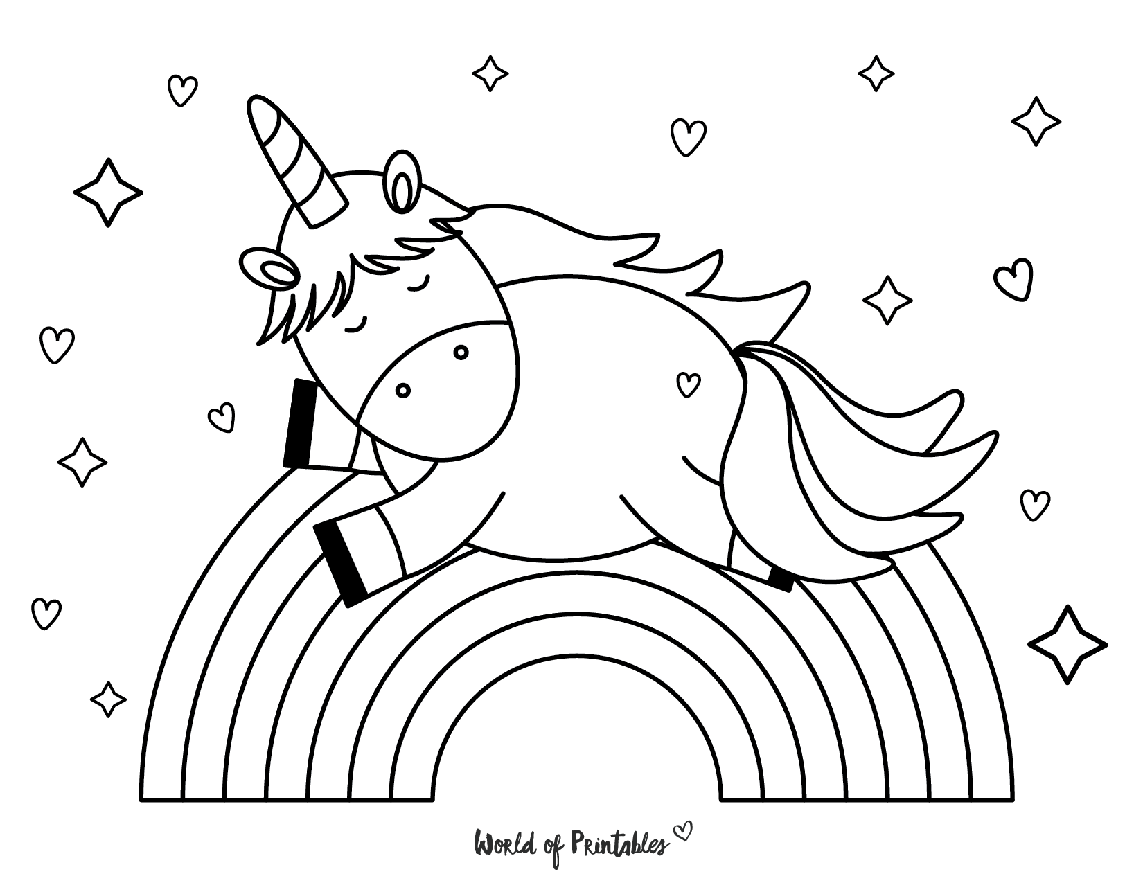 free printable unicorn coloring pages