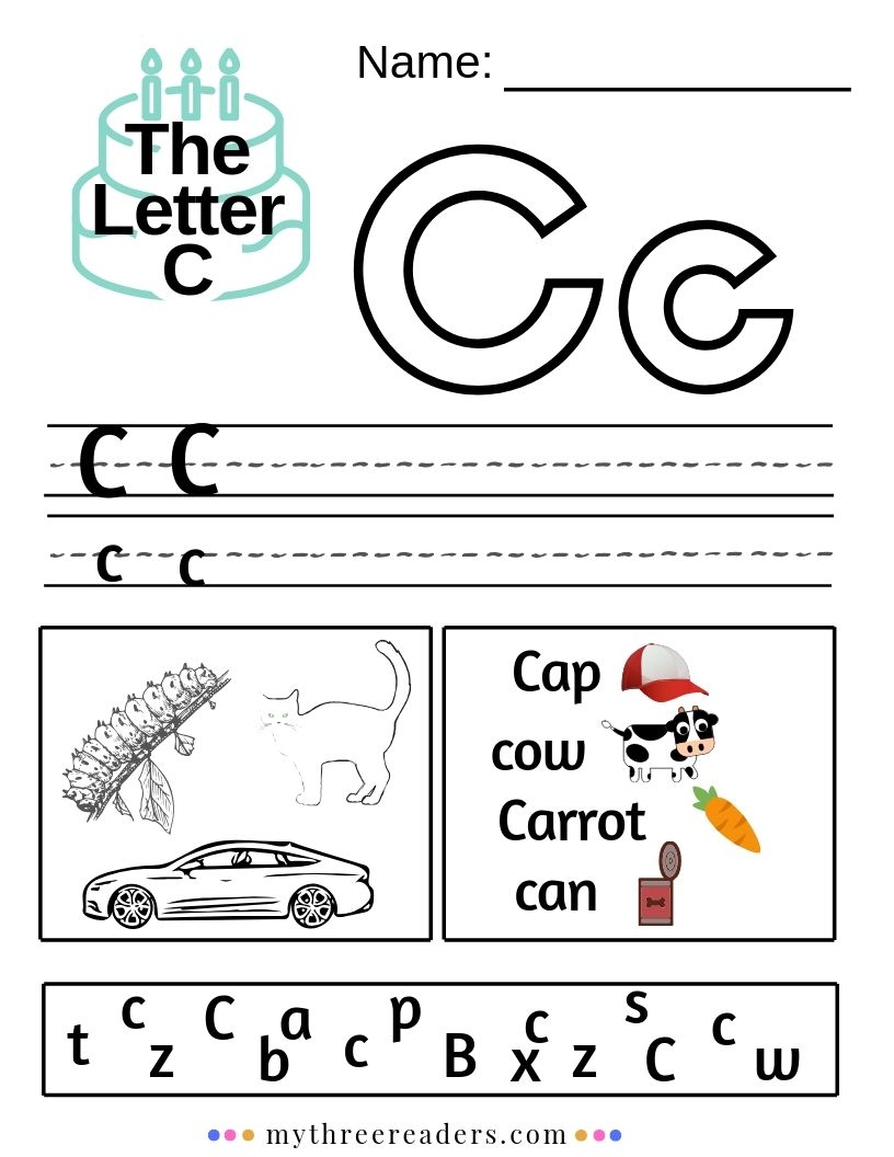 free printables letter c