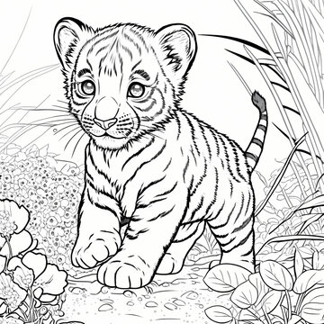 Tiger Cartoon Coloring Pages Pdf Infoupdate