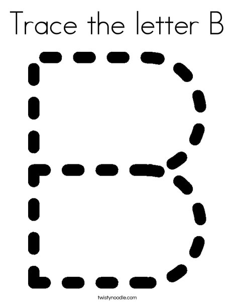 Trace Letter B ClipArt Best