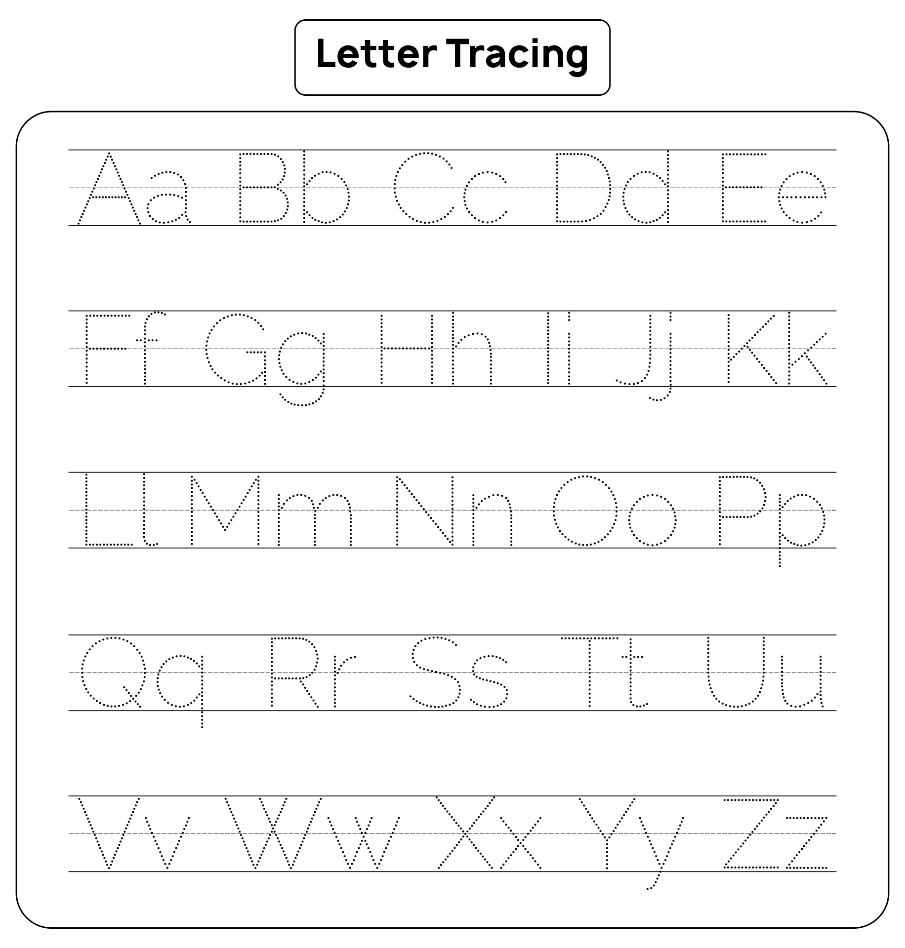 Traceable Letter A Printable