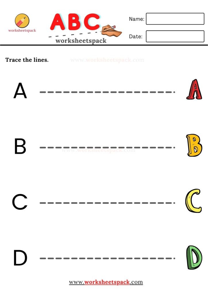e worksheets for toddlers