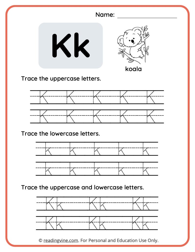Tracing Uppercase Letters Printable Worksheets Infoupdate