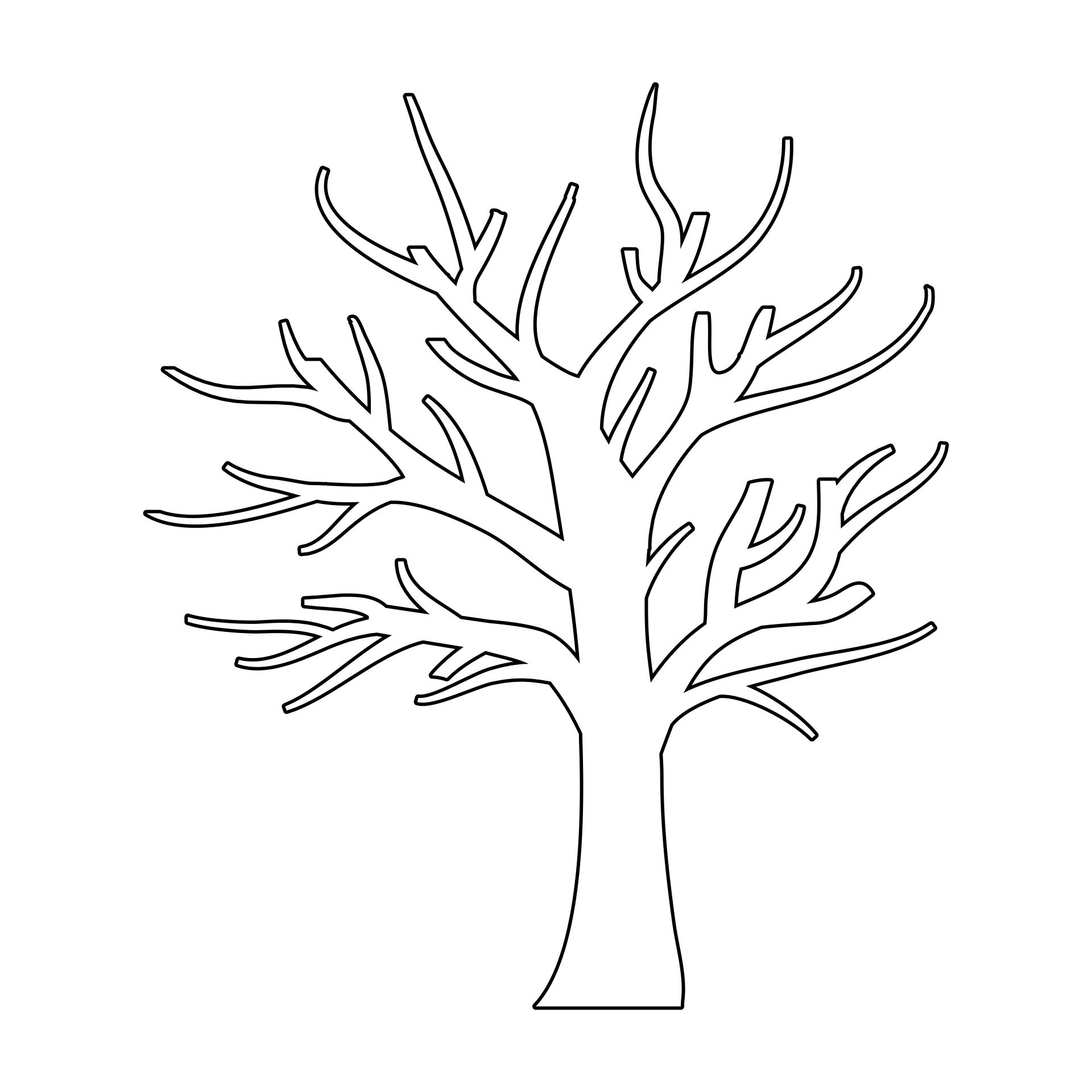 blank leaves template