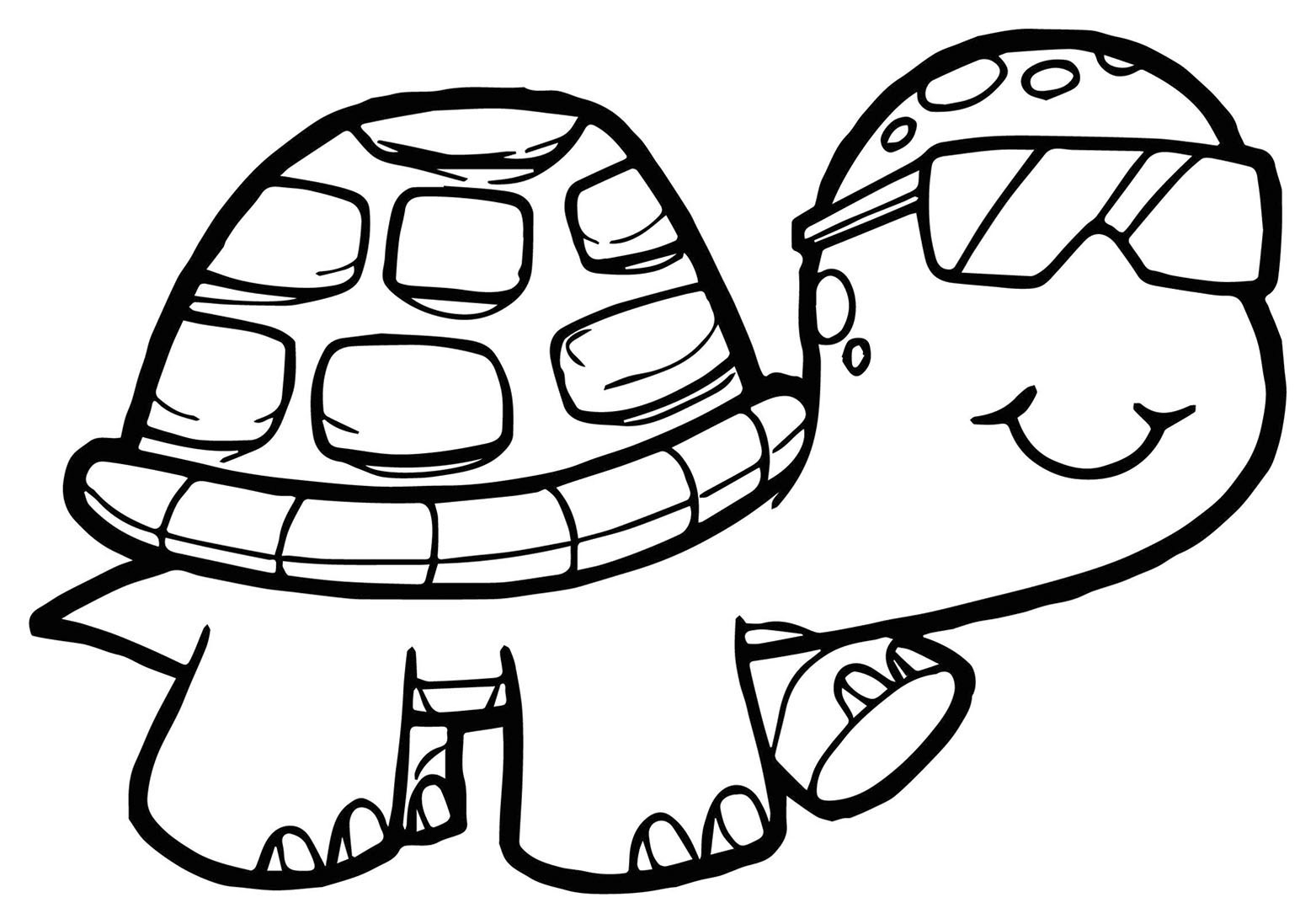 free printable turtle coloring pages
