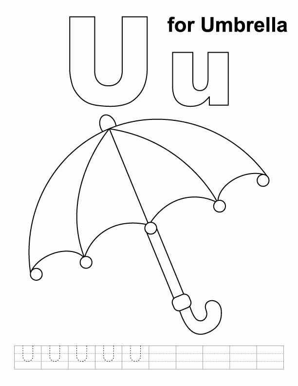 Umbrella For Kids Coloring Home