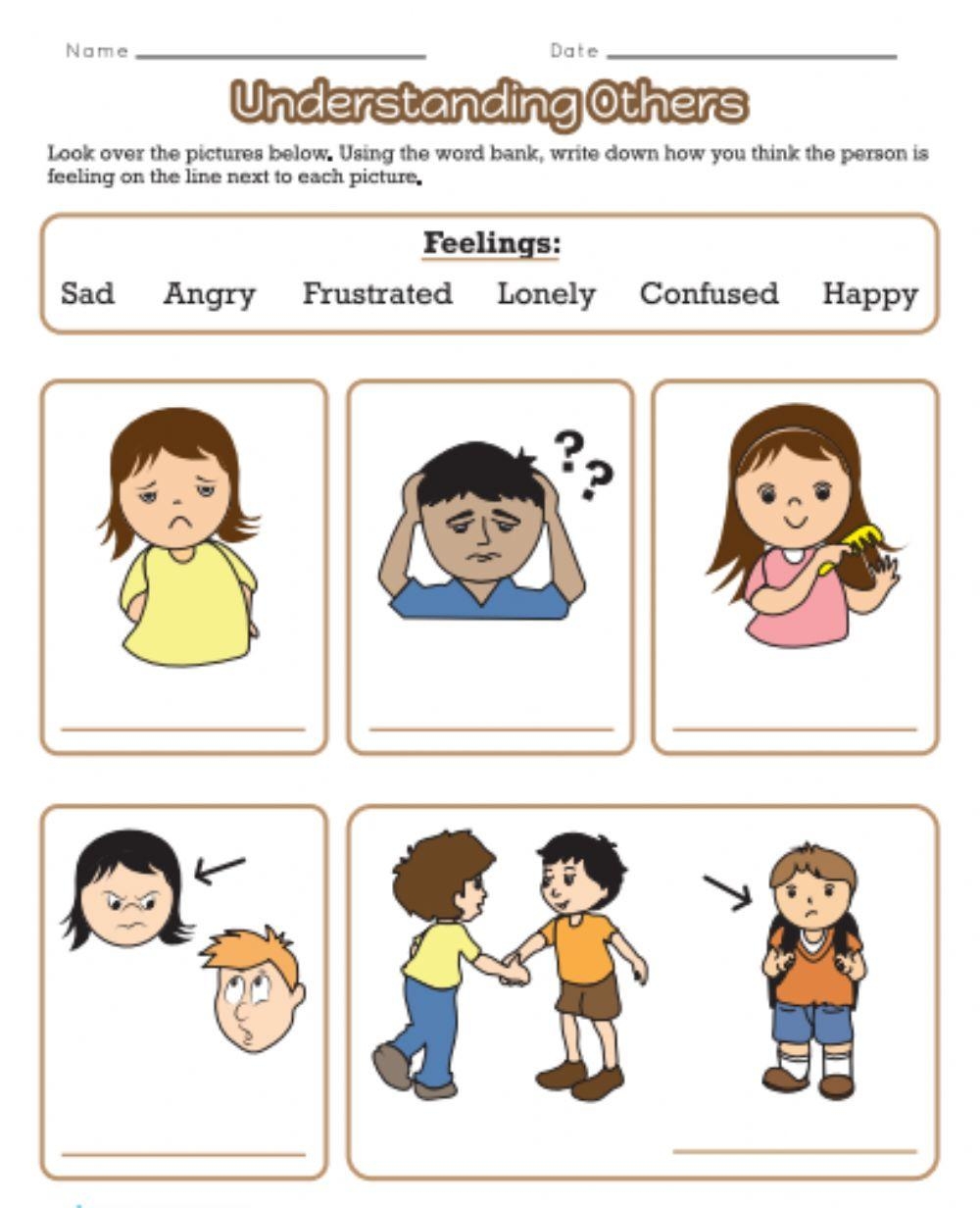 Understanding Emotions Worksheet Live Worksheets Worksheets Library