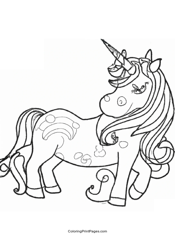 Unicorn Coloring Page Coloring Print Pages