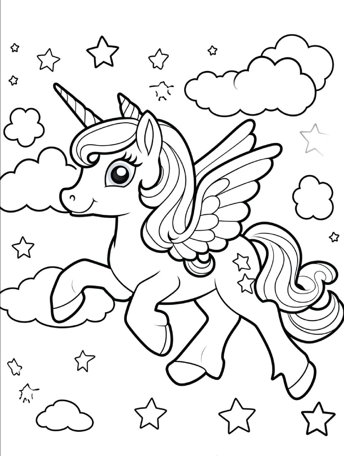 Unicorn Coloring Pages For Kids Educational And Entertaining Unicorn 