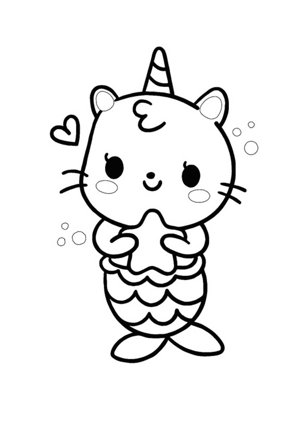 coloring pages kitty unicorn
