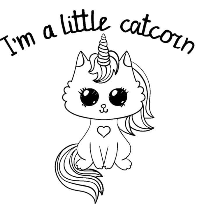 Unicorn Kitty Coloring Page Free Printable Coloring Pages For Kids
