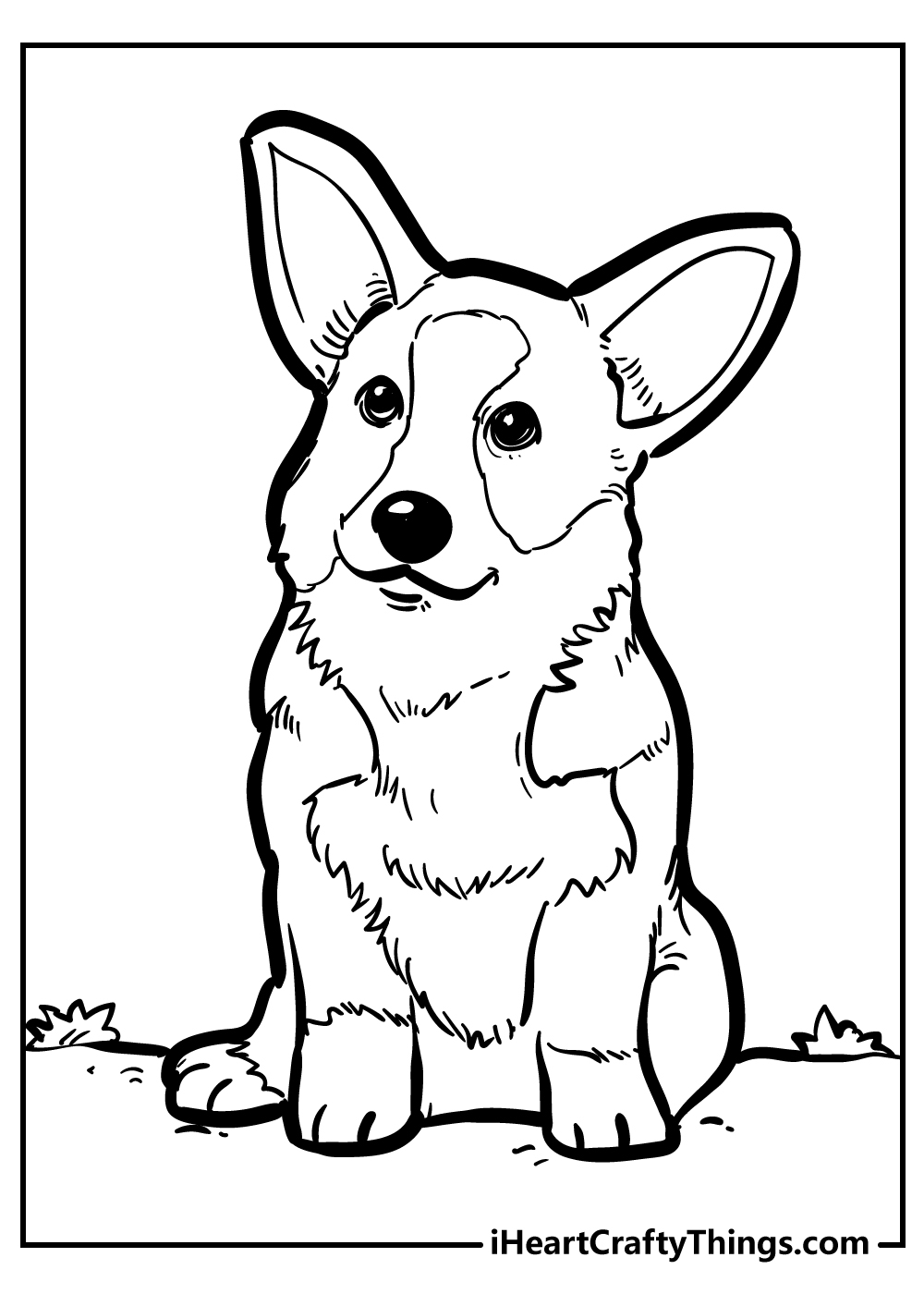 free dog printable coloring pages