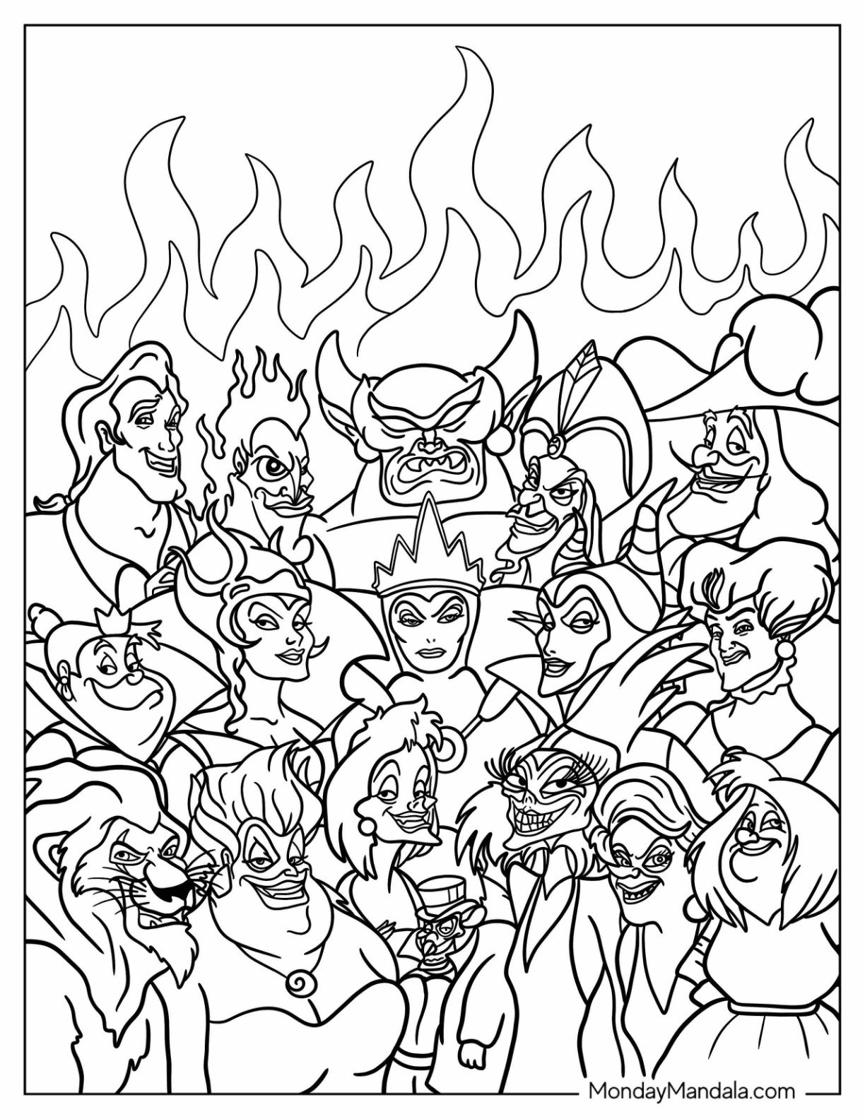 Disney adult coloring pages