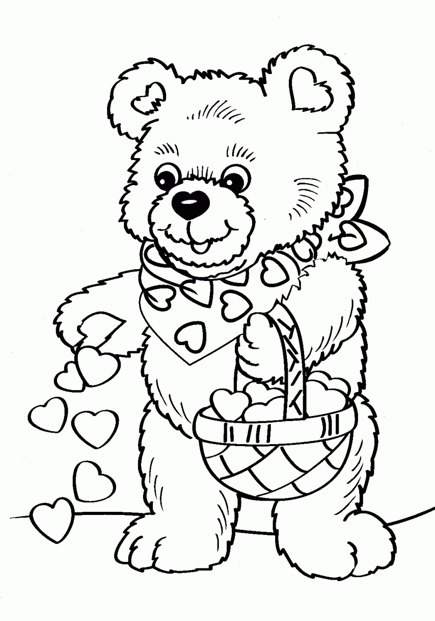 Valentine Coloring Pages For PreK Coloring Home