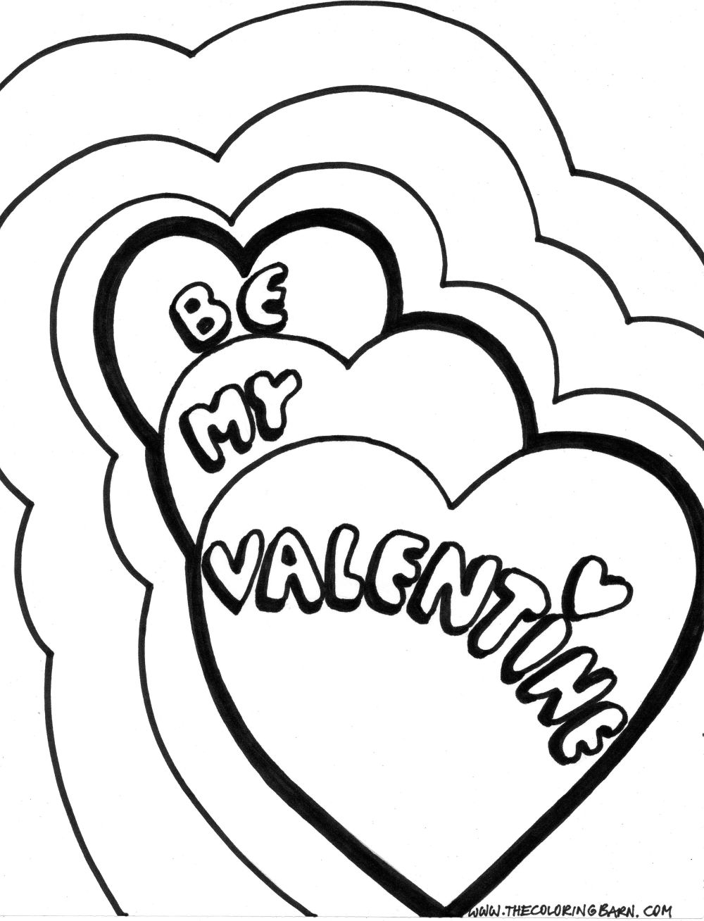 valentine's day printables coloring