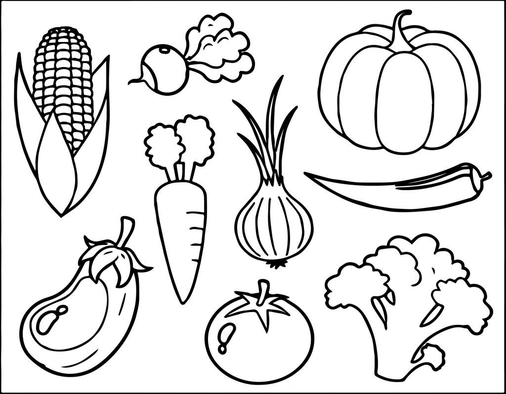 Vegetable Coloring Pages Best Coloring Pages For Kids Fruit
