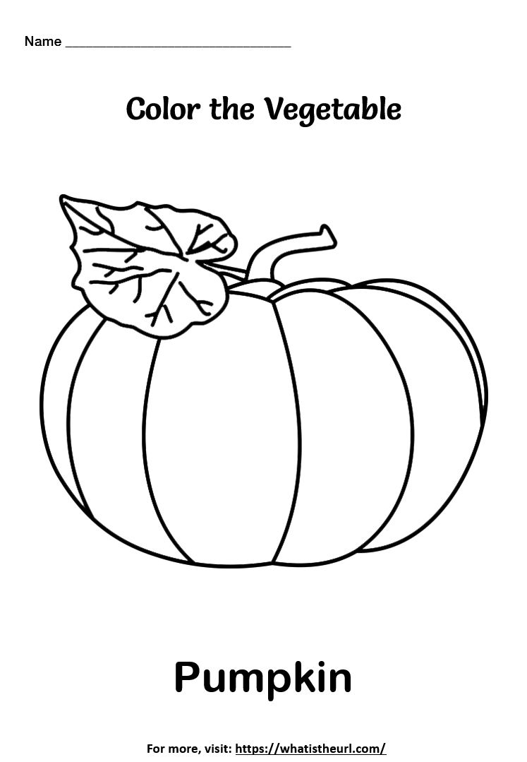 Vegetable Coloring Worksheets 10 Page Printable PDF