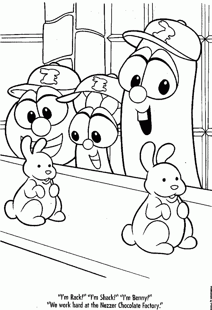 Veggie Tales Coloring Pages Printable Coloring Home