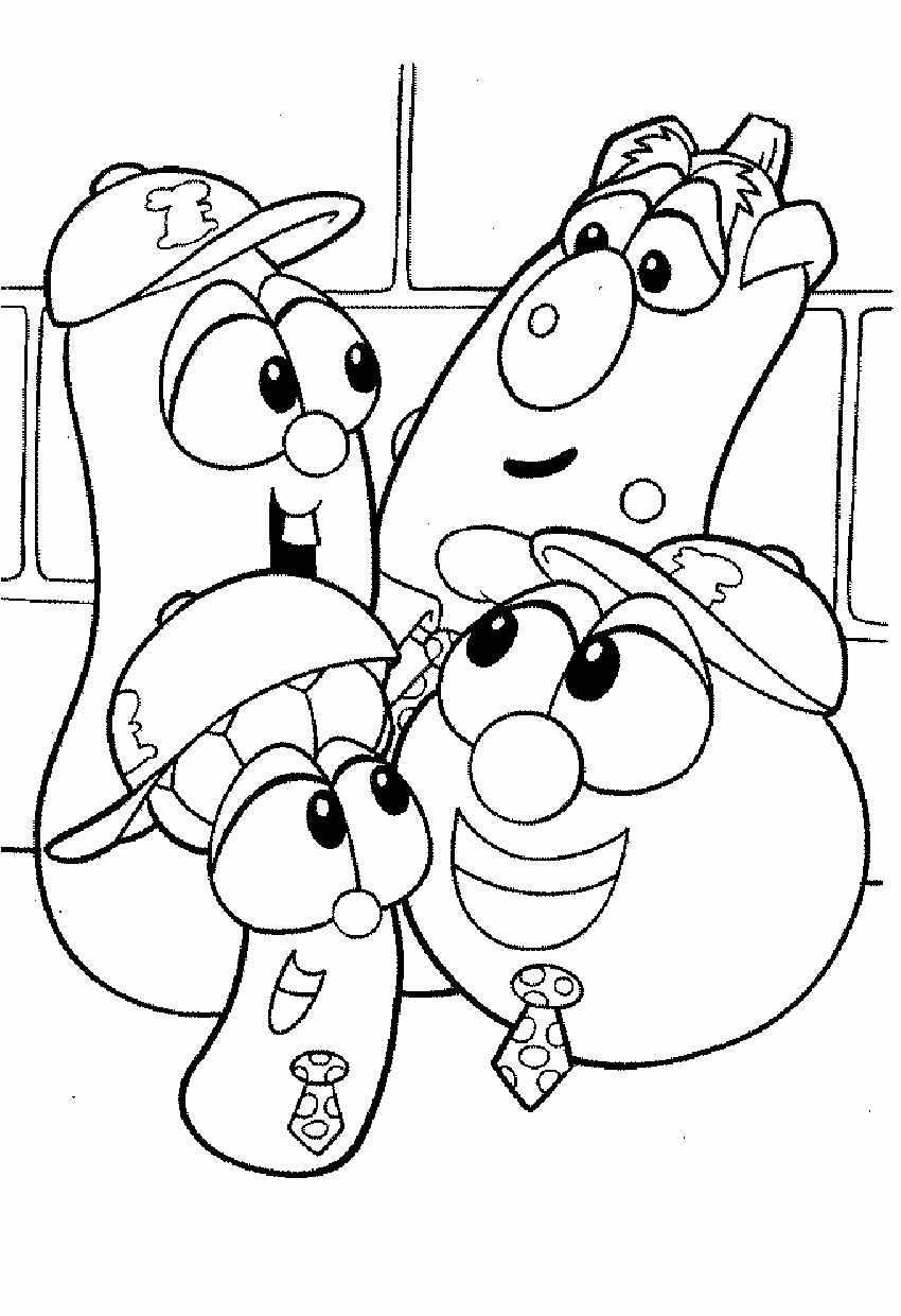 free printable veggie coloring pages