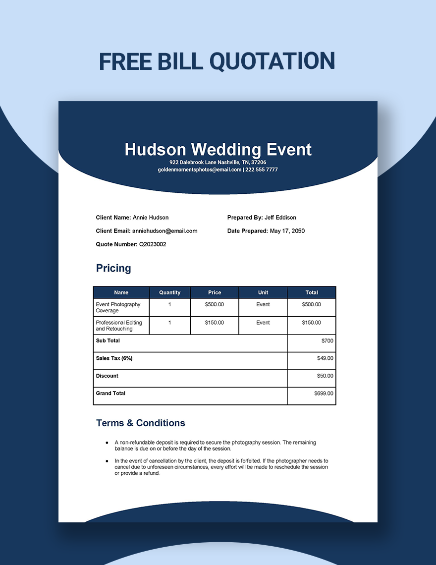 Vehicle Quotation Templates In Word FREE Download Template