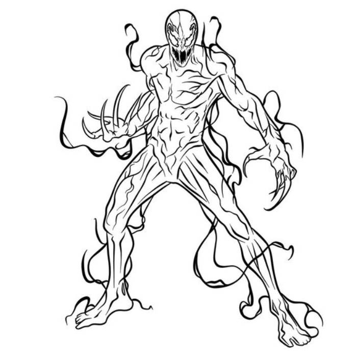 venom coloring pages pdf