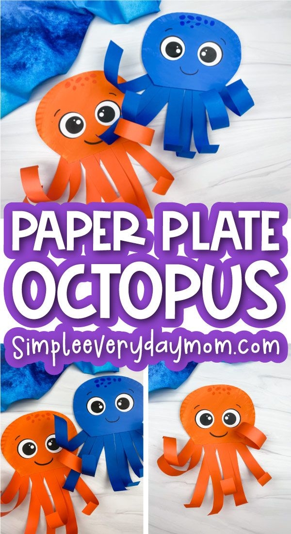 octopus paper craft template