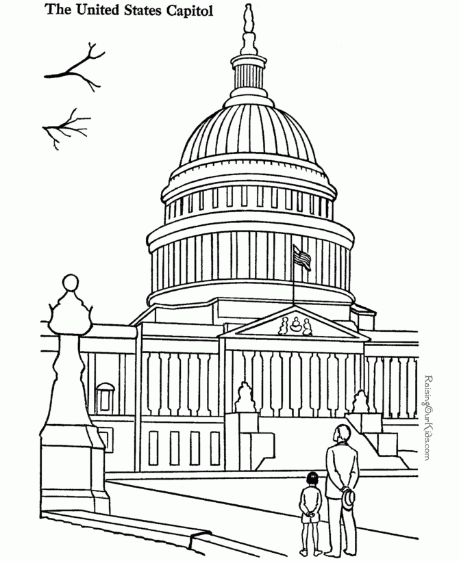 Washington Dc Coloring Pages Coloring Home
