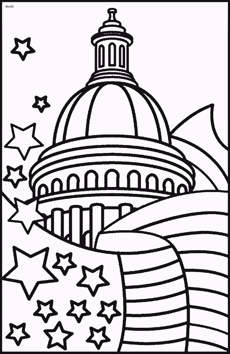 Washington Dc Coloring Pages Coloring Home