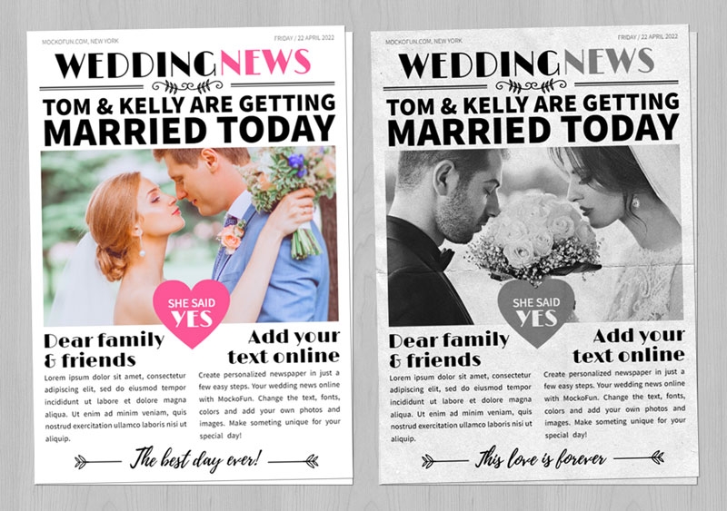 custom newspaper template free