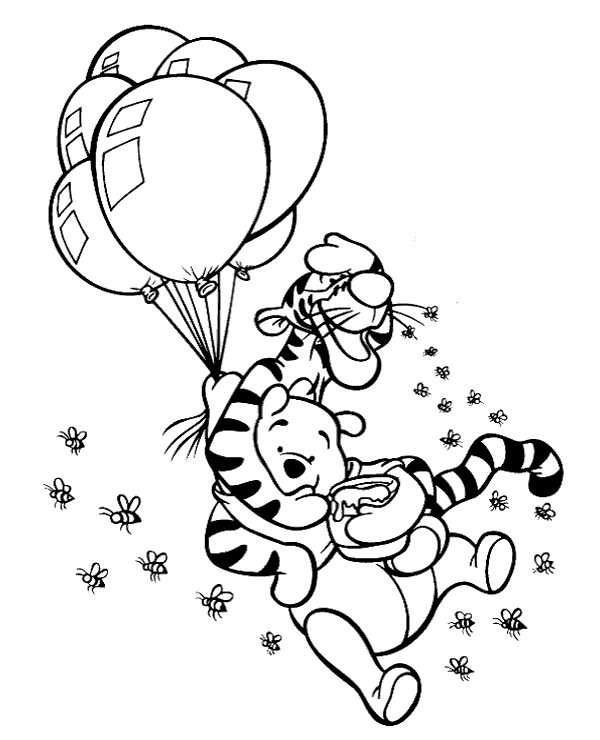 whinny the Pooh coloring sheets