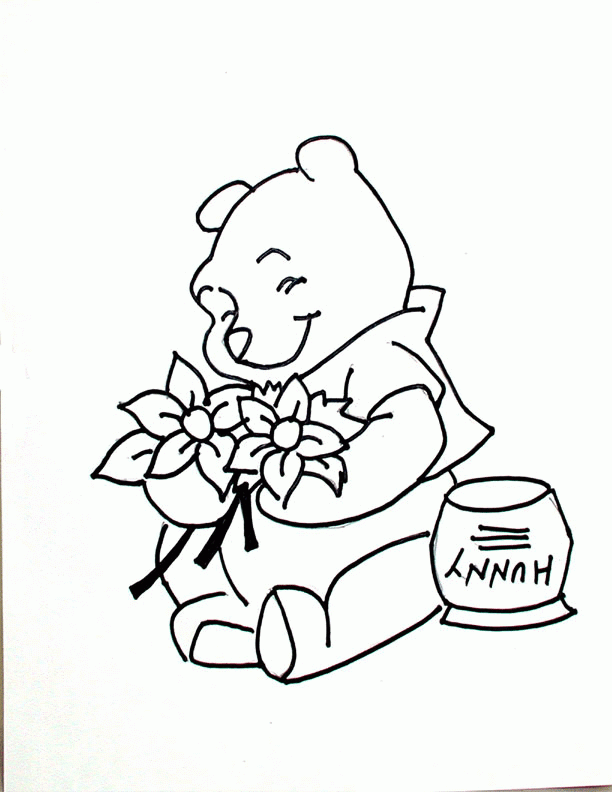 Winnie The Pooh Colouring Sheets Winnie The Pooh Colouring