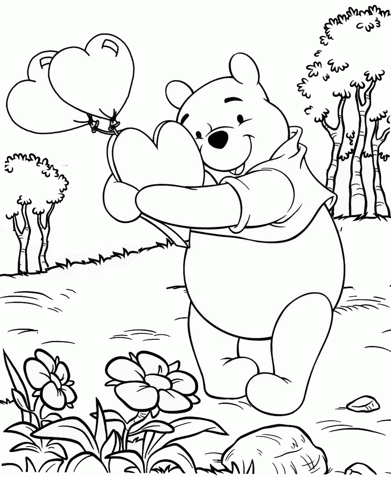 coloring sheet Winnie the Pooh