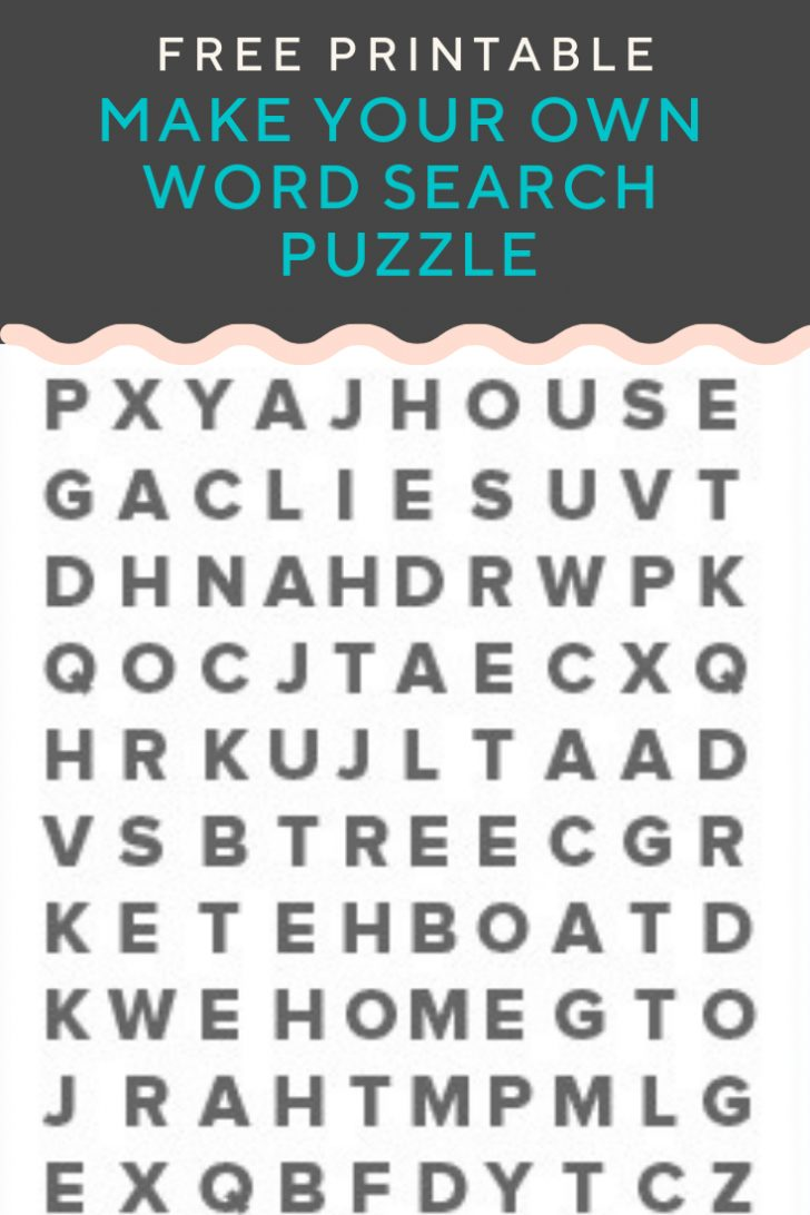 Word Search Puzzle Generator Create And Print Fully Customizable 