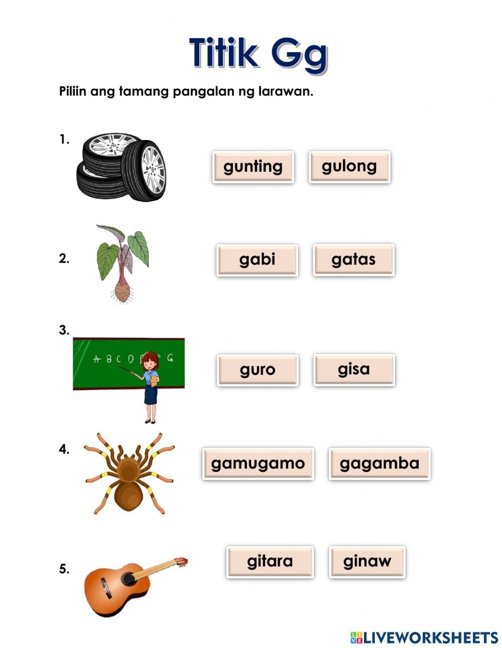 Worksheet Titik G Interactive Worksheet