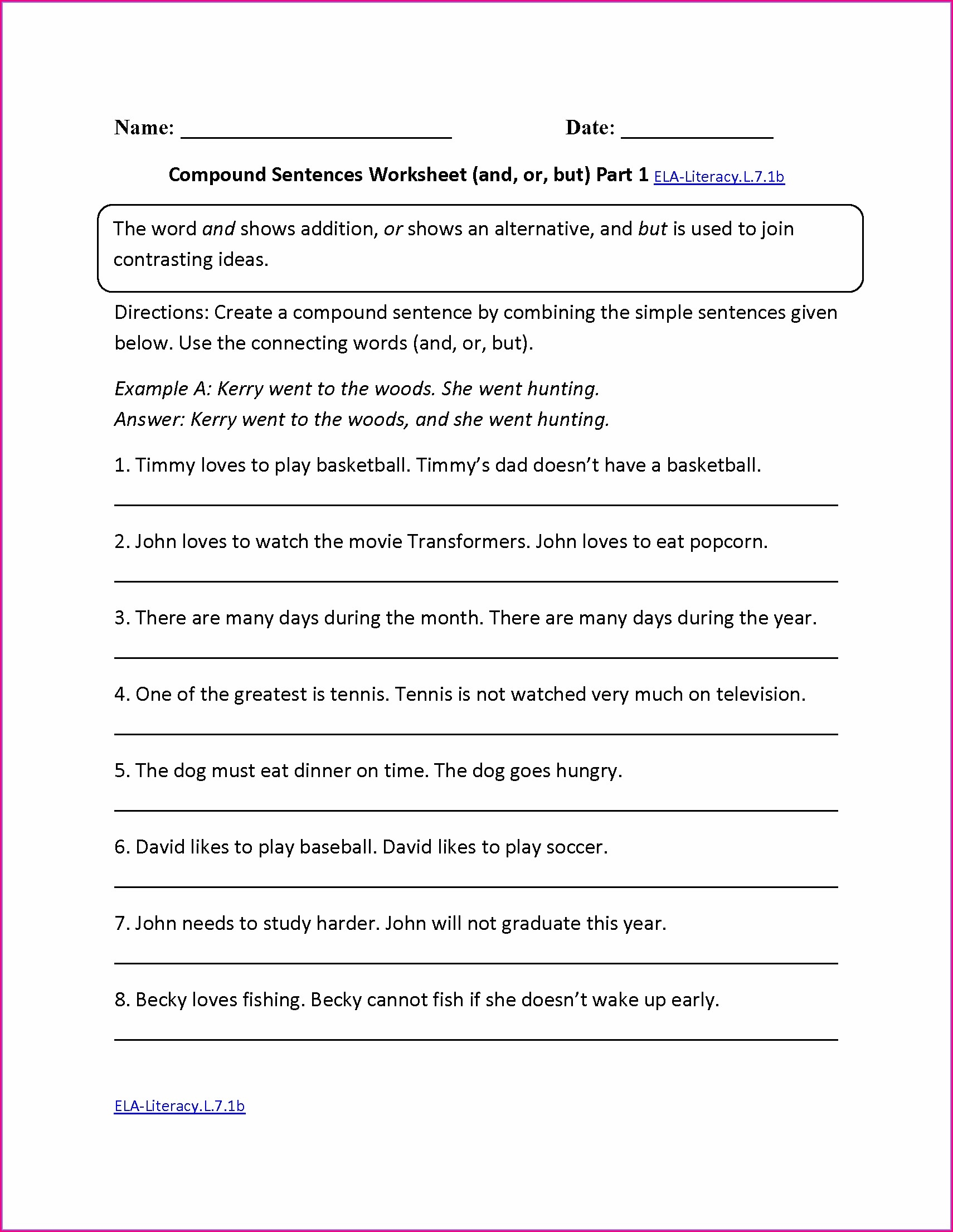 Worksheets With Answer Keys