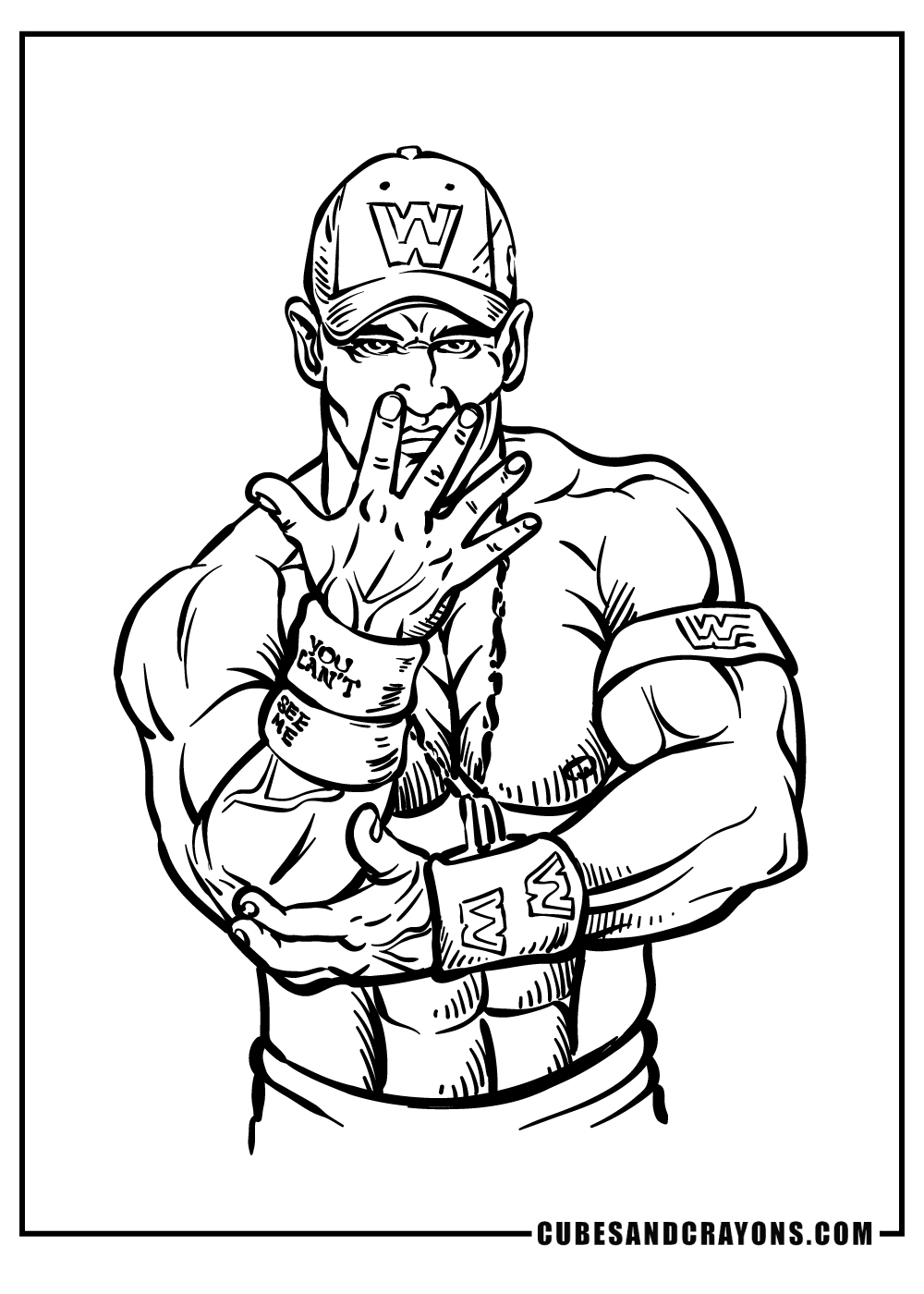 wwe wrestling coloring pages printable