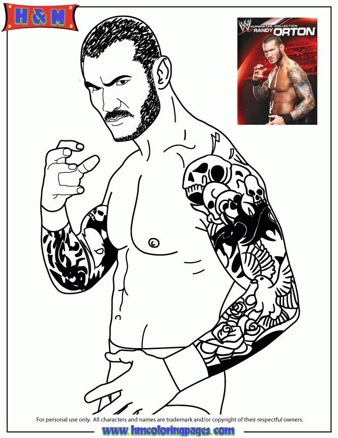 Wwe Triple H Coloring Pages Coloring Home