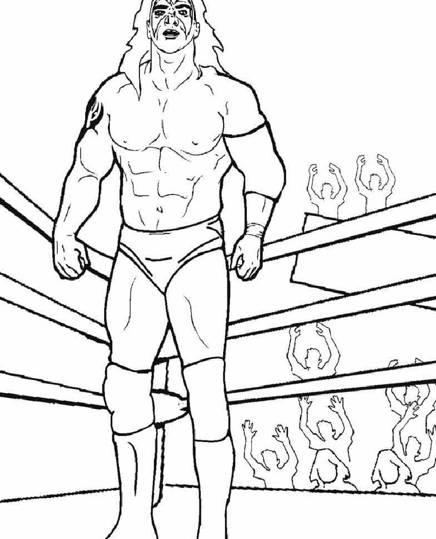 Wwe Wrestling Coloring Pages At GetDrawings Free Download