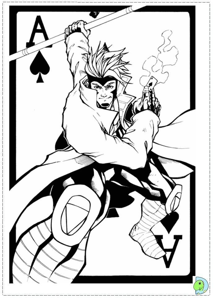 X Men Coloring Page DinoKids