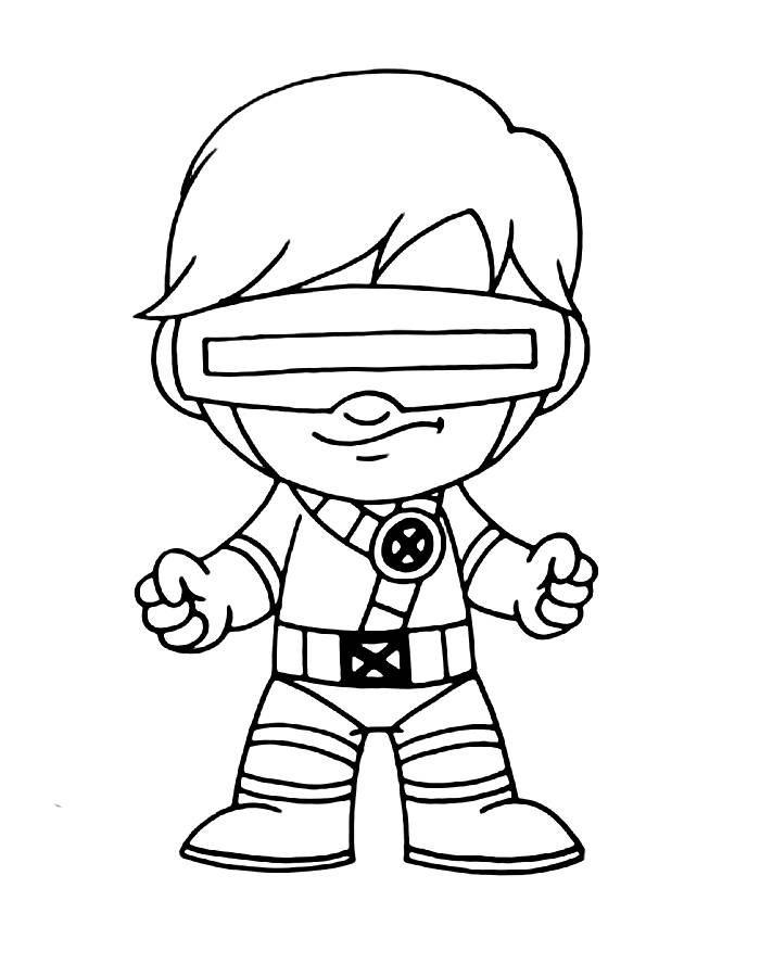 coloring page x men