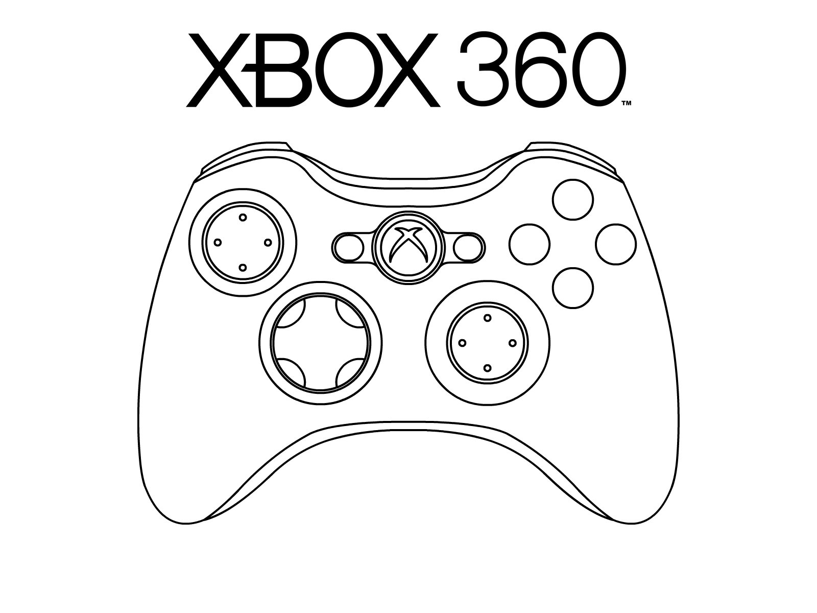 Xbox 360 Controller Drawing At PaintingValley Explore Collection 
