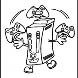 Xbox coloring pages free