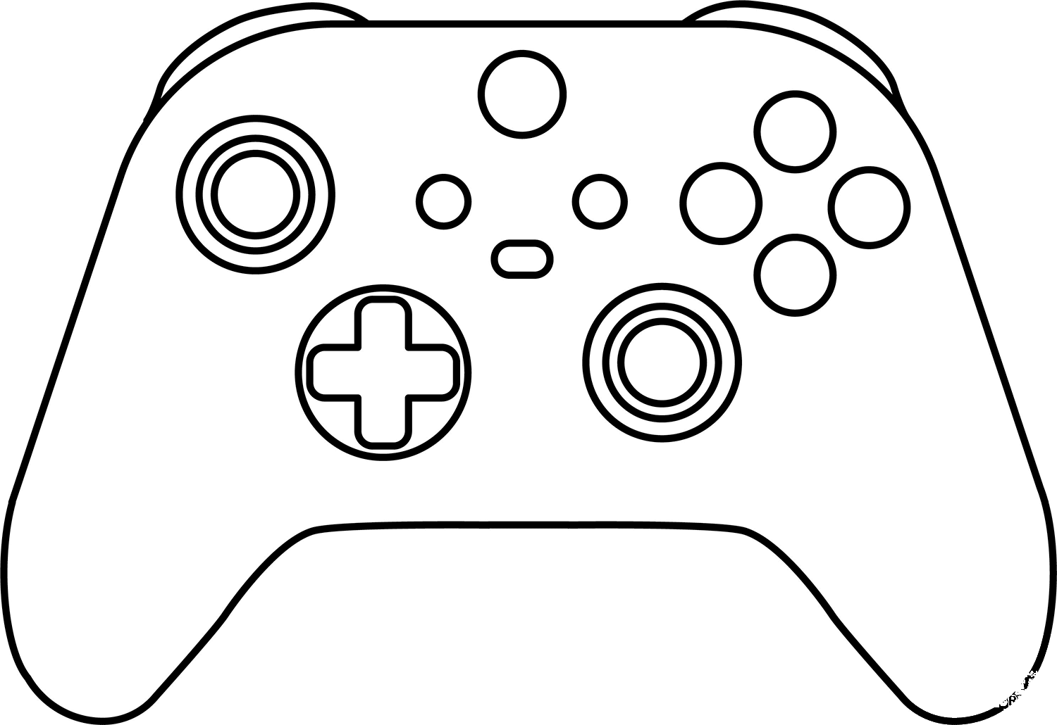 Xbox Controller Coloring Page ColouringPages