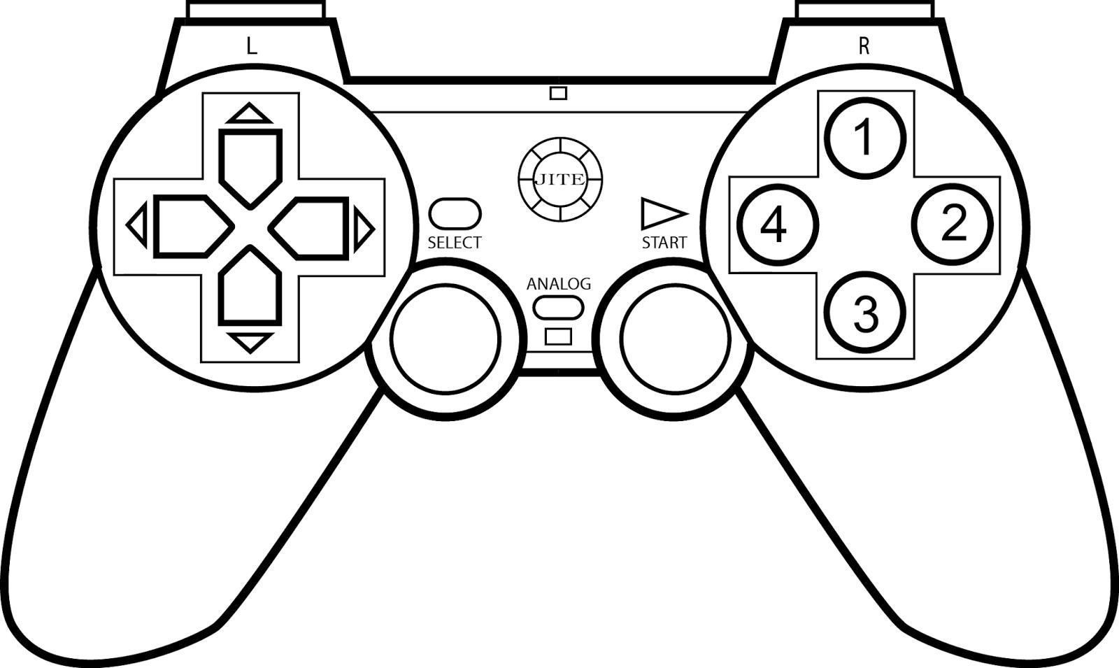 Xbox Controller Free Coloring Pages